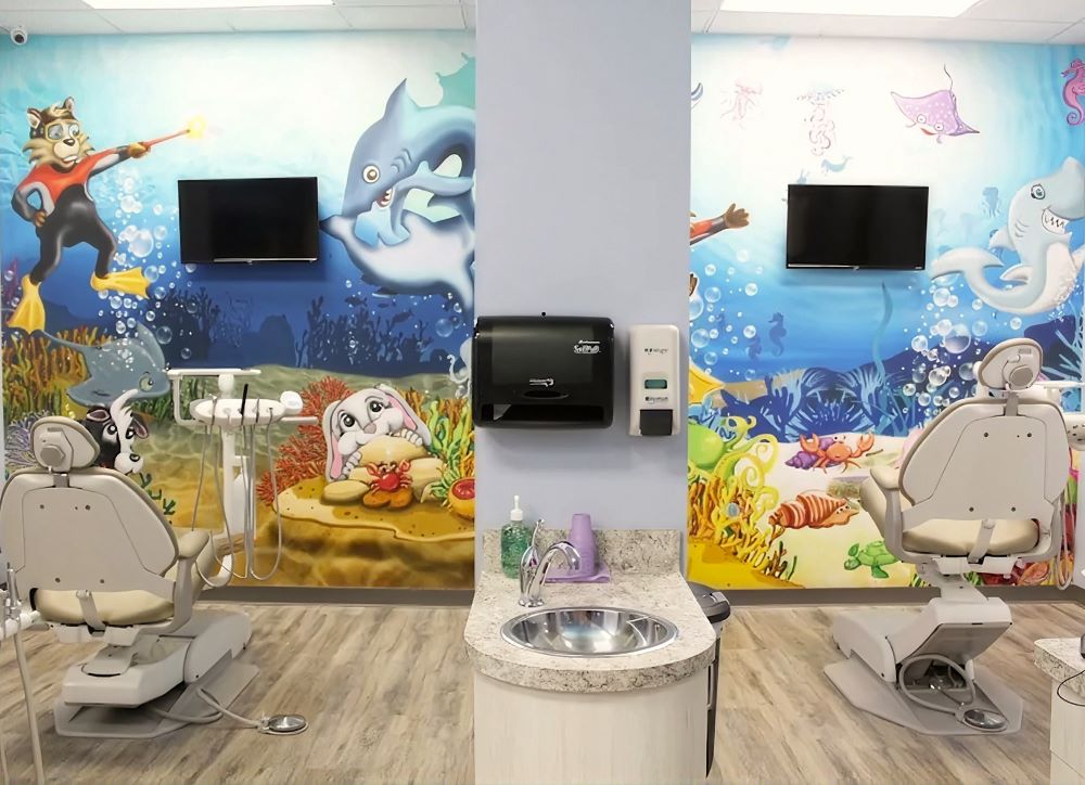 Indoor play area at Smile Magic in Corpus Christi