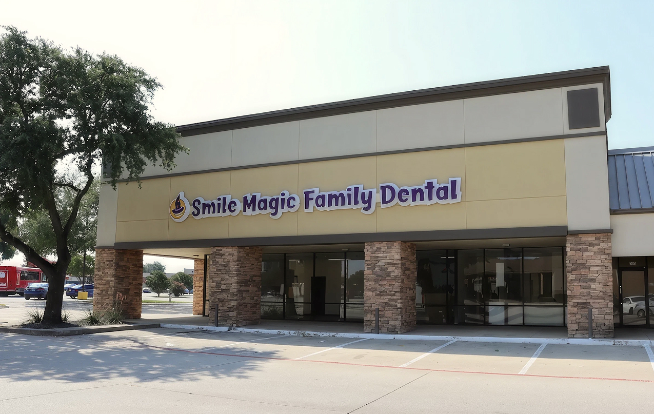 Smile Magic Family Dental storefront in Carrollton