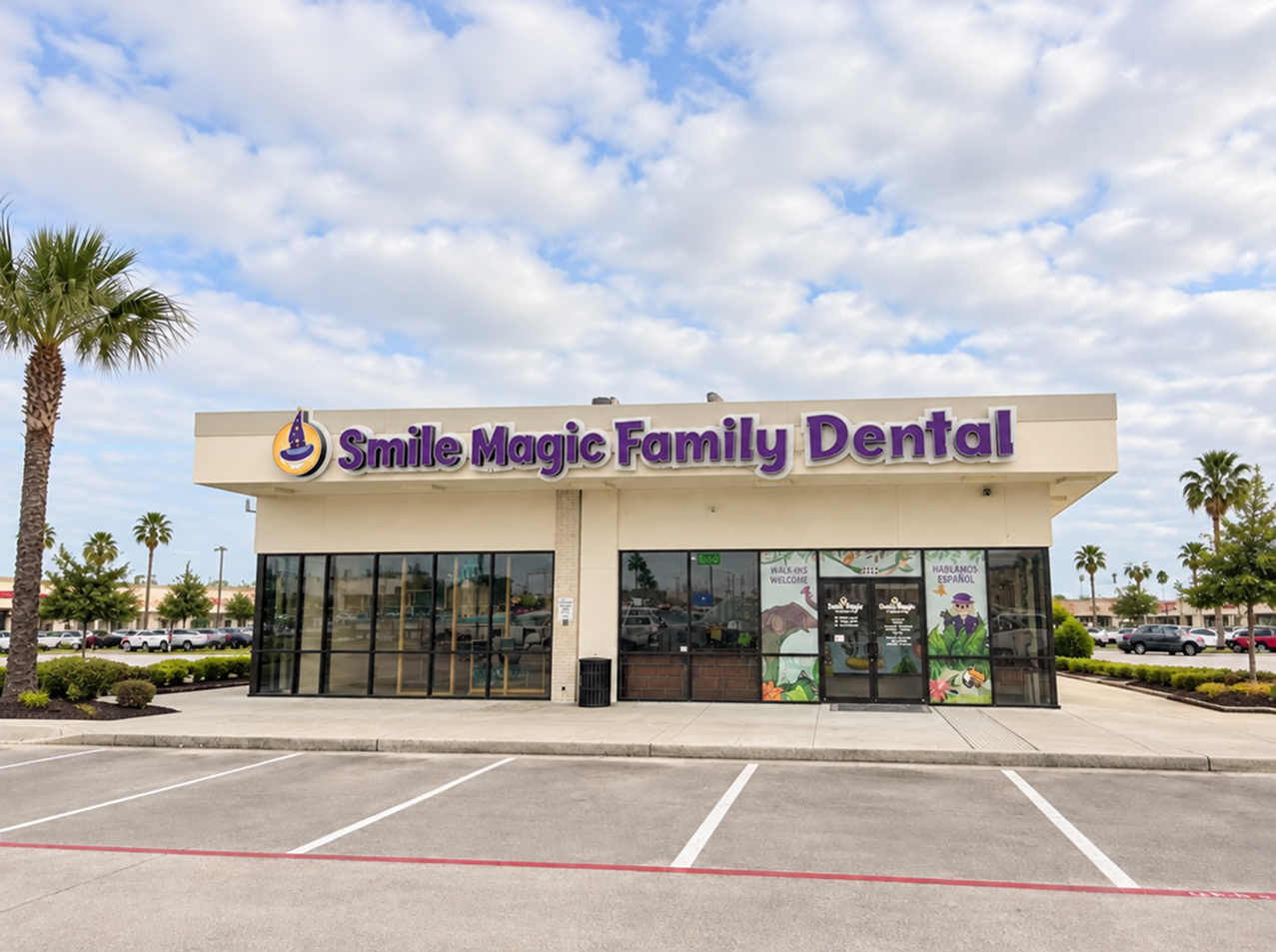 Smile Magic Family Dental storefront on South Staples in Corpus Christi