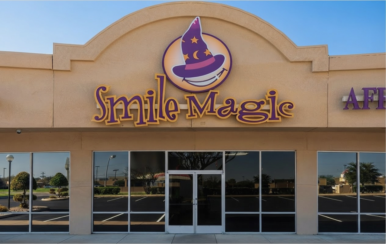 Smile Magic Family Dental storefront in Garland