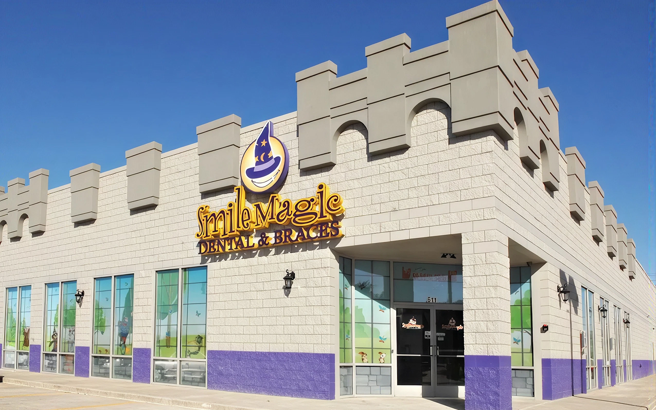 Smile Magic Family Dental storefront in Grand Prairie