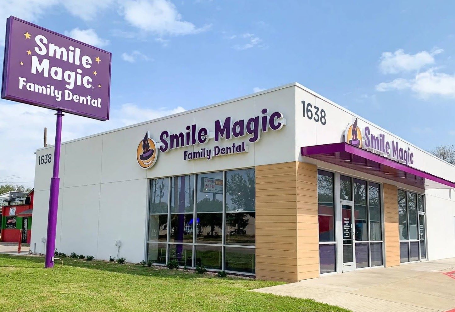 Smile Magic Family Dental storefront at 1638 S Buckner Blvd in Dallas