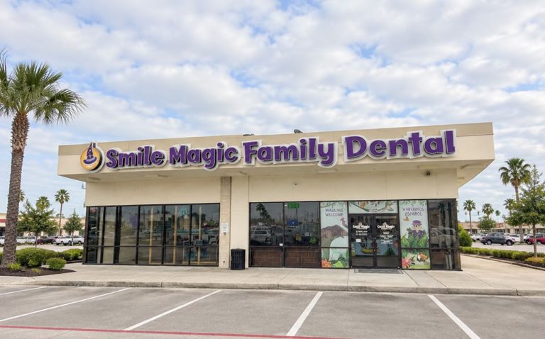 Smile Magic Family Dental storefront on South Staples in Corpus Christi